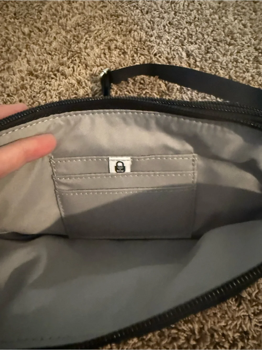 Baggallini Black Nylon Crossbody Belt Bag